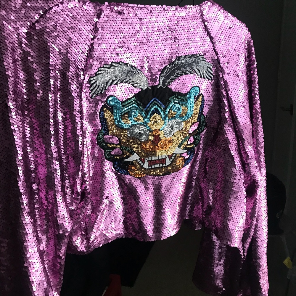 Purple Dragon Sequins Jacket